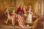 Jean Leon Gerome Ferris Betsy Ross 1777 oil painting reproduction